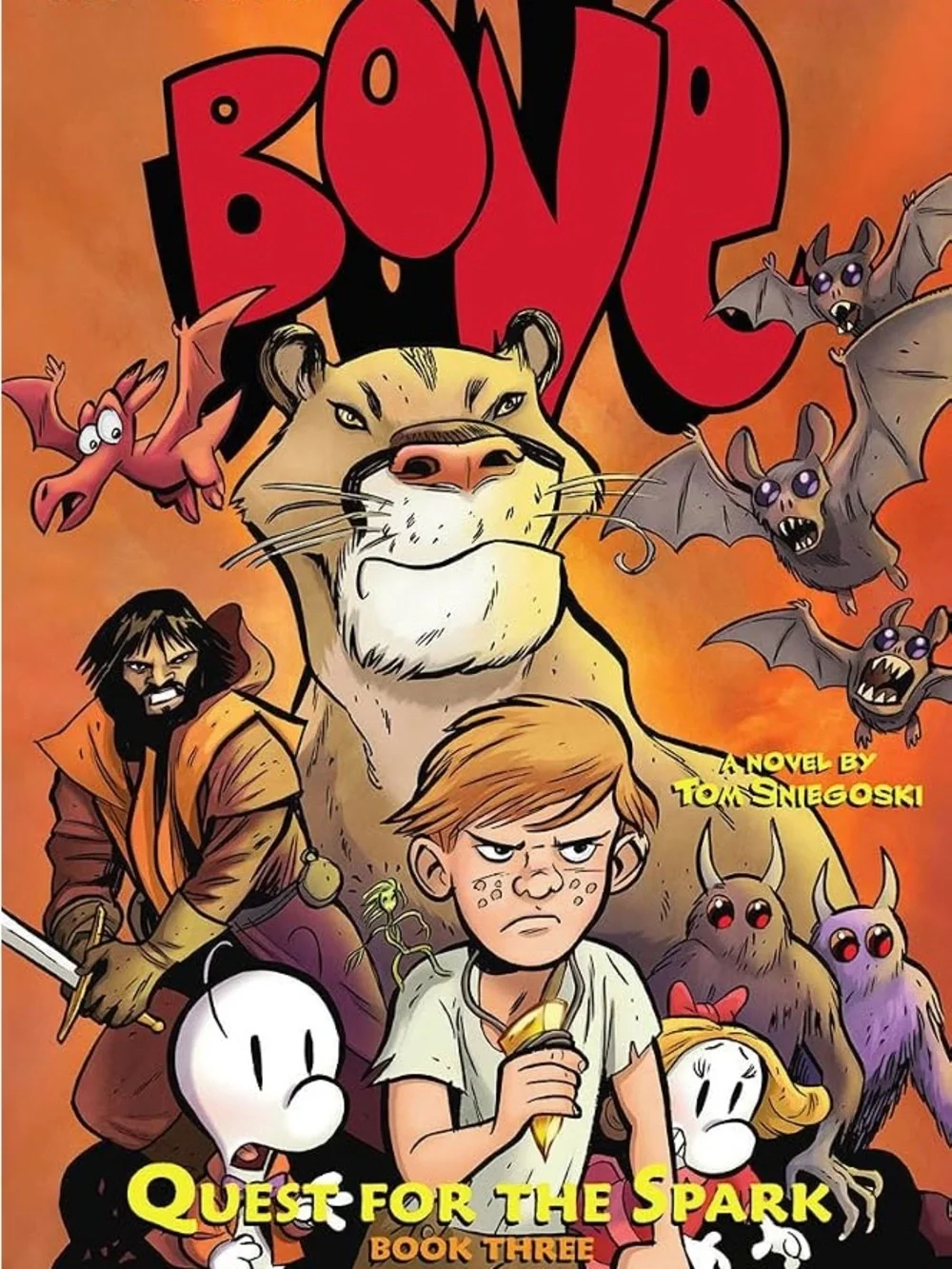 Bone: Quest For The Spark Adventure Books (Book 1, 2, and 3) Scholastic (3-pack)